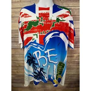Virgin Islands Graphic Tee Souvenir Shirt 3XL Tropical Beach Scene Caribbean